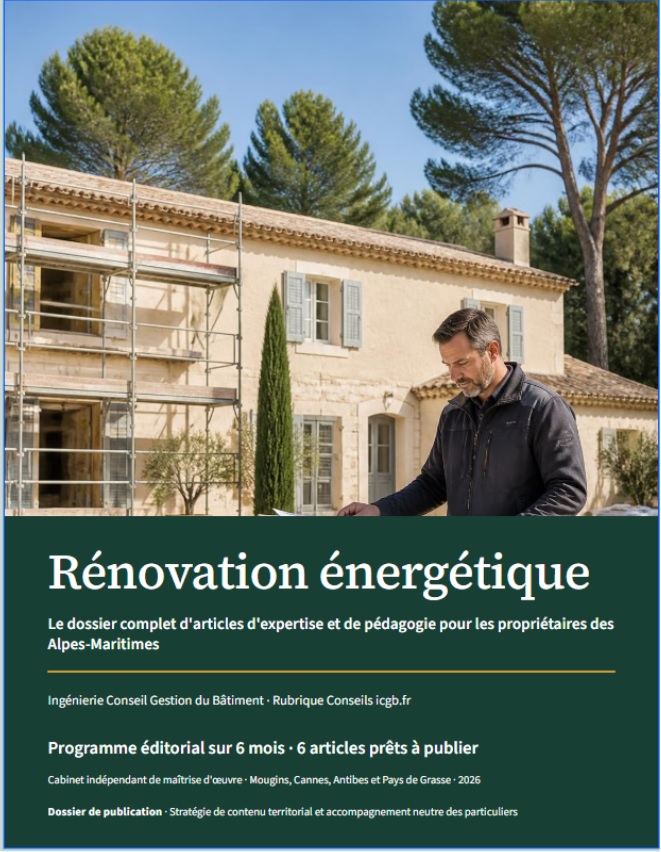 Deux personnes examinent un plan de maison sur une table, en extérieur
